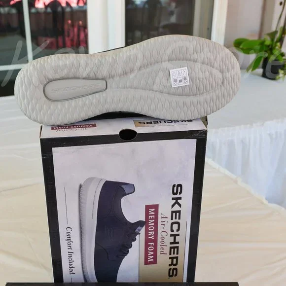 2 pairs Skechers bundle shoes BLACK+nAVY men shoes - Picture 8 of 16